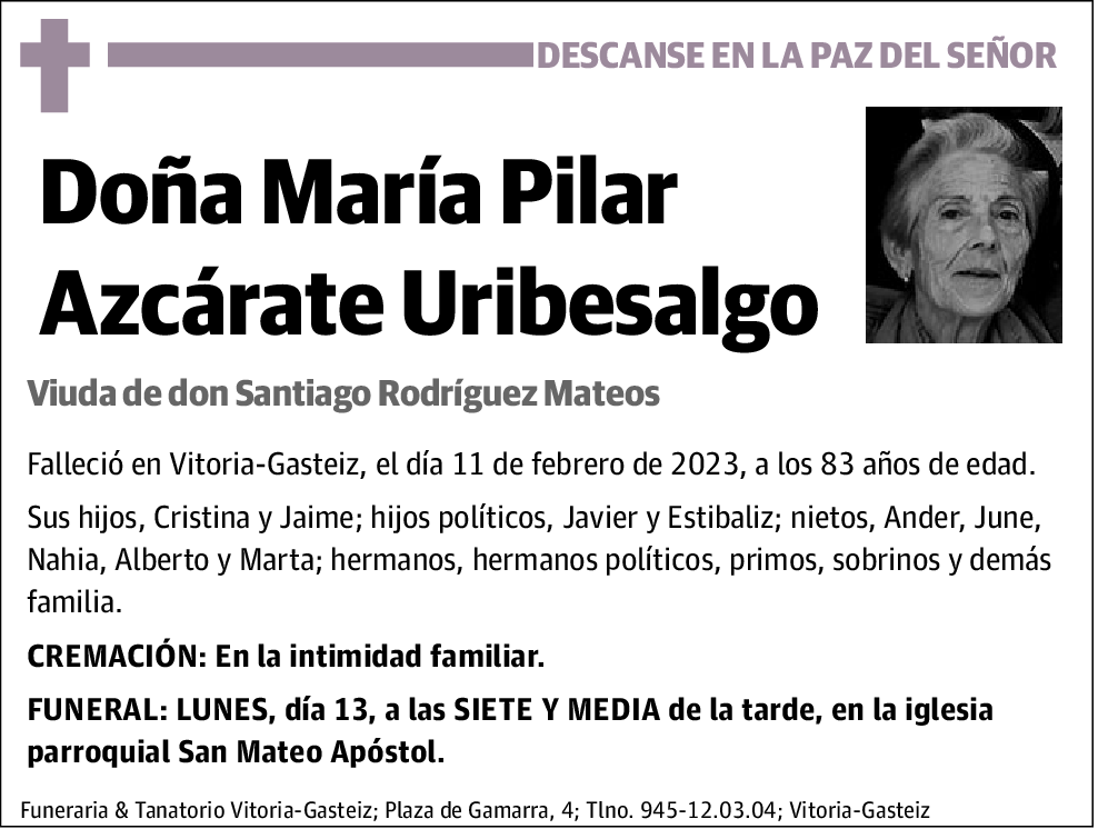 María Pilar Azcárate Uribesalgo