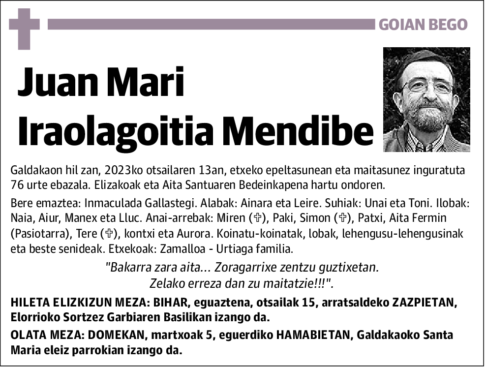Juan Mari Iraolagoitia Mendibe