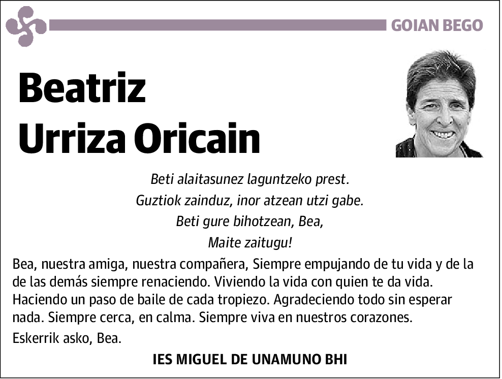 Beatriz Urriza Oricain