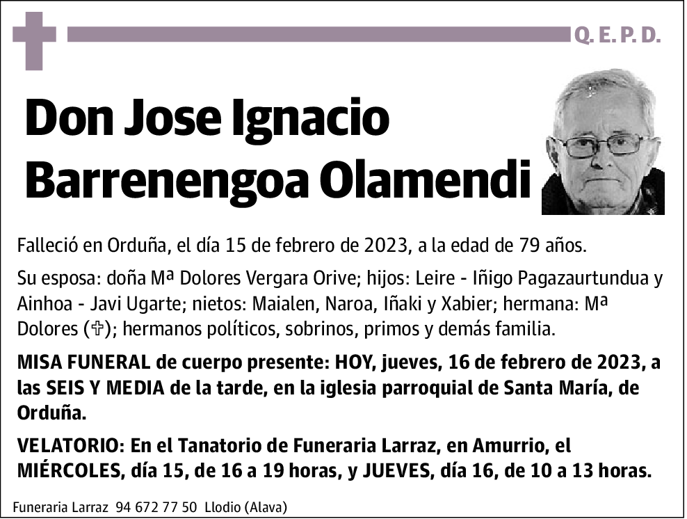 Jose Ignacio Barrenengoa Olamendi