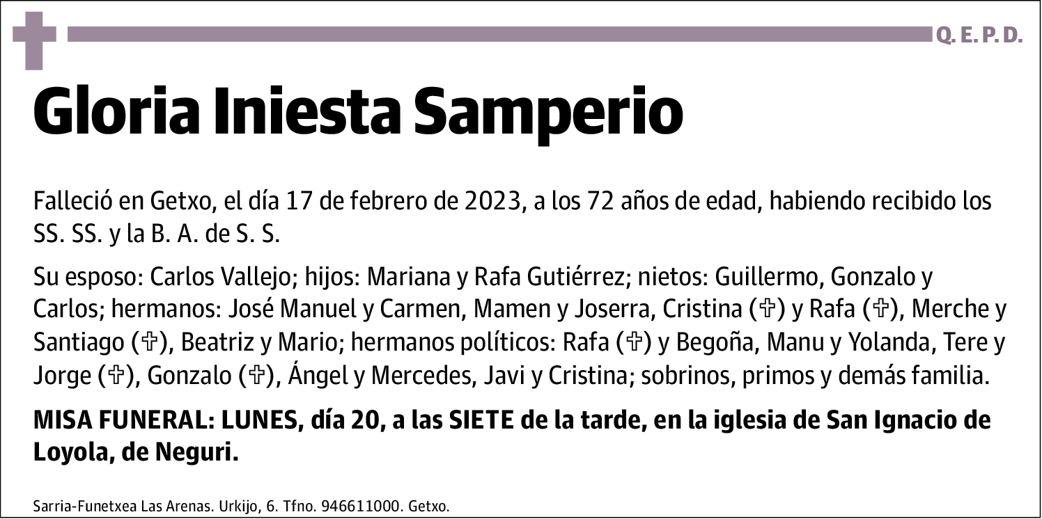 Gloria Iniesta Samperio