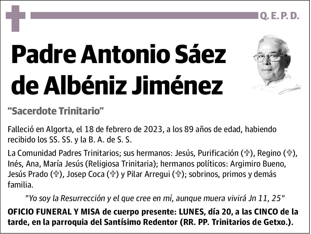 Antonio Sáez De Albéniz Jiménez