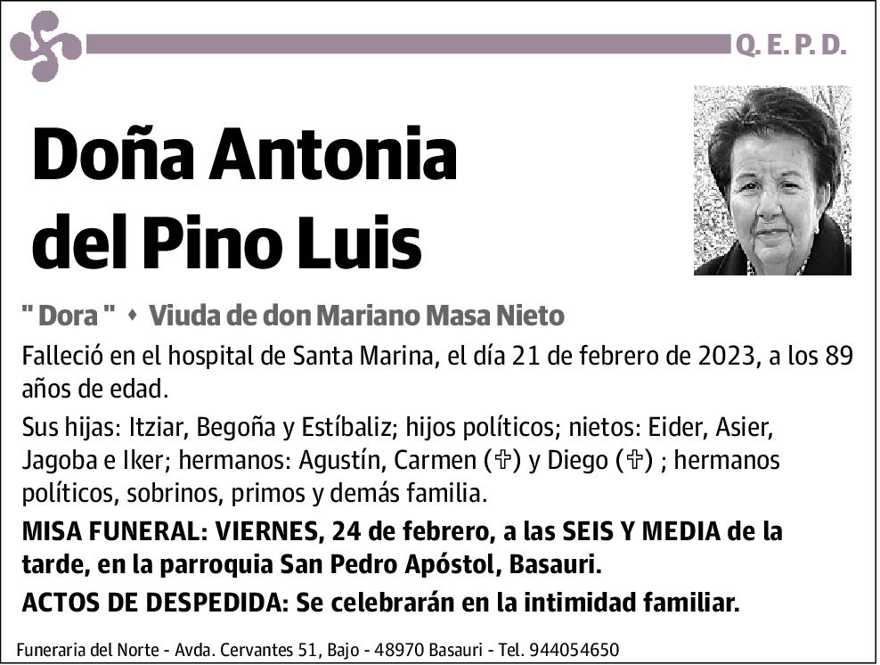 Antonia del Pino Luis