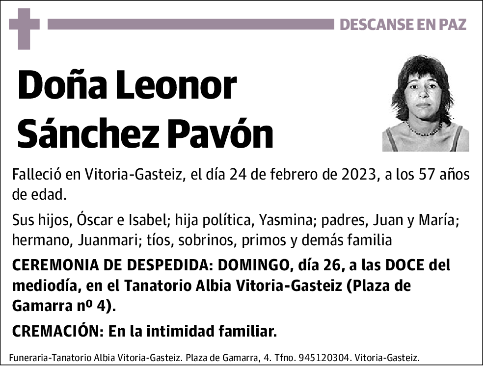 Leonor Sánchez Pavón