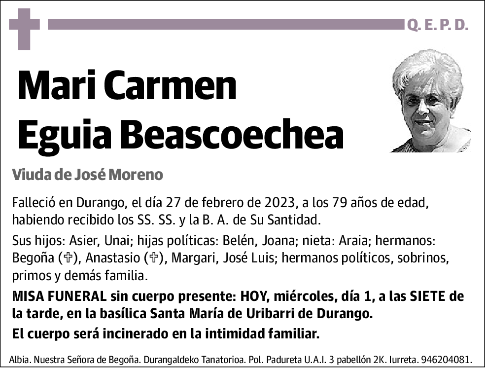 Mari Carmen Eguia Beascoechea