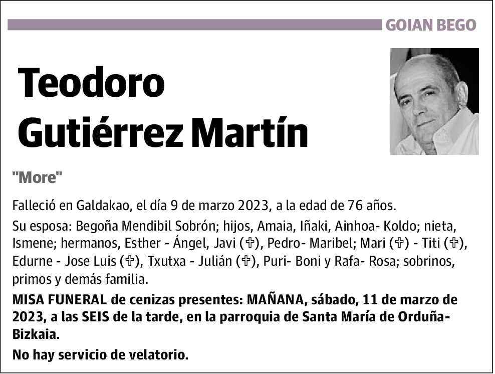 Teodoro Gutiérrez Martín