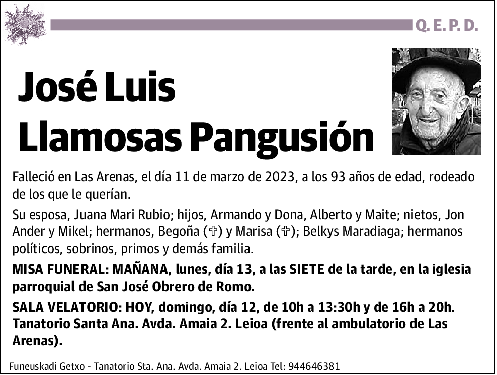 José Luis Llamosas Pangusión