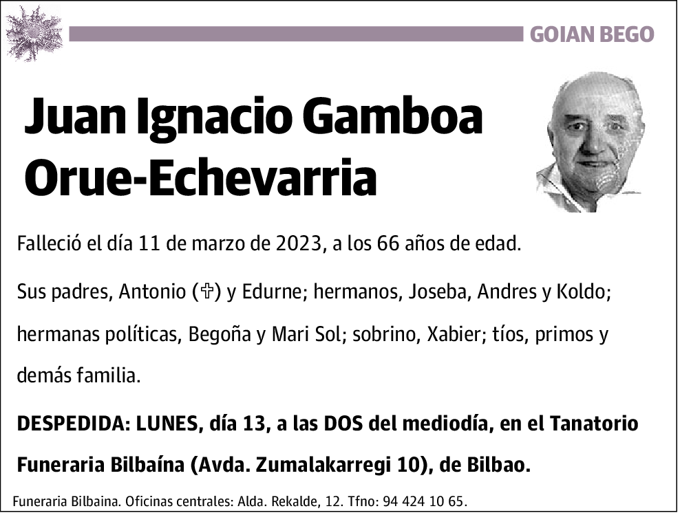 Juan Ignacio Gamboa Orue-Echevarria