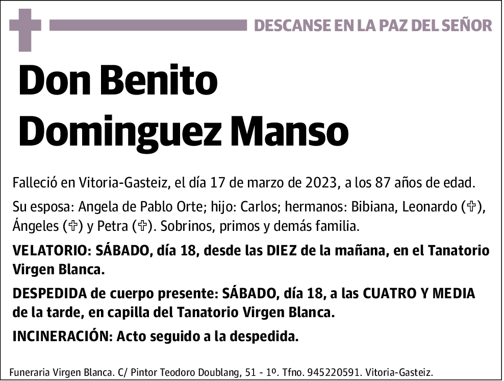 Benito Dominguez Manso