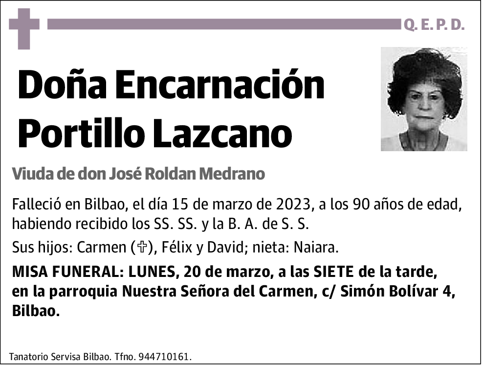 Encarnación Portillo Lazcano