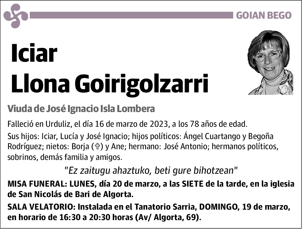 Iciar Llona Goirigolzarri