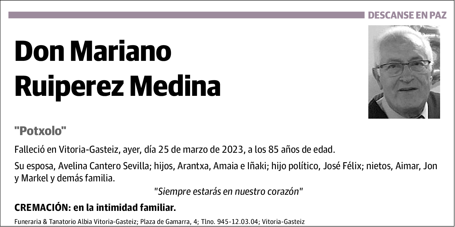 Mariano Ruiperez Medina