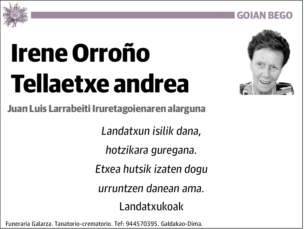 Irene Orroño Tellaetxe