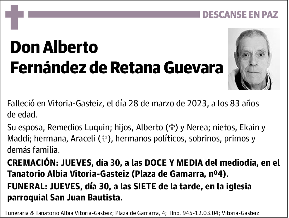 Alberto Fernández de Retana Guevara