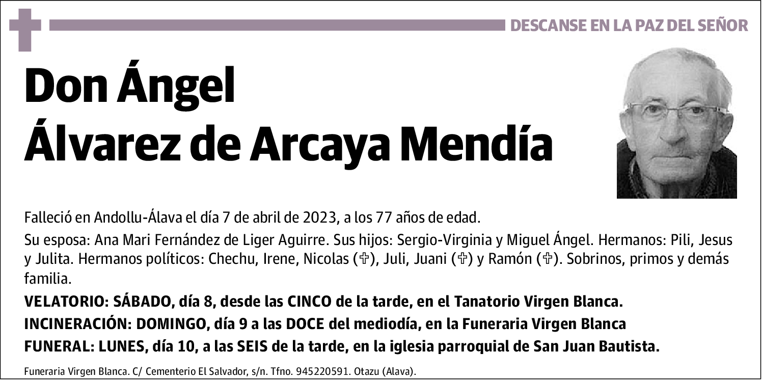 Ángel Álvarez de Arcaya Mendía