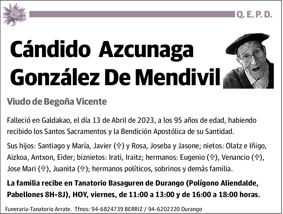 Cándido Azcunaga González de Mendivil