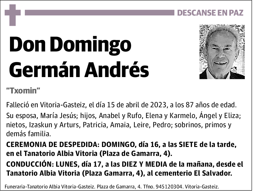 Domingo Germán Andrés
