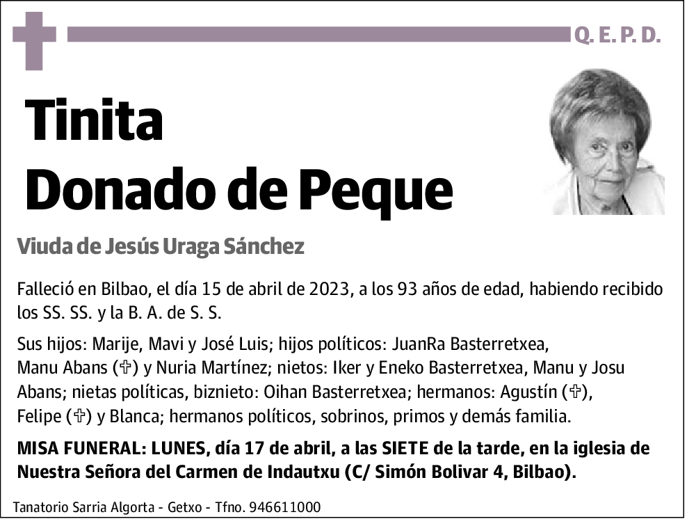 Tinita Donado de Peque