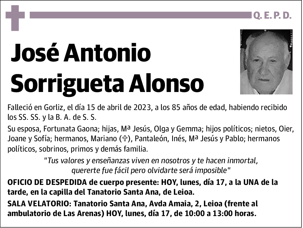 José Antonio Sorrigueta Alonso