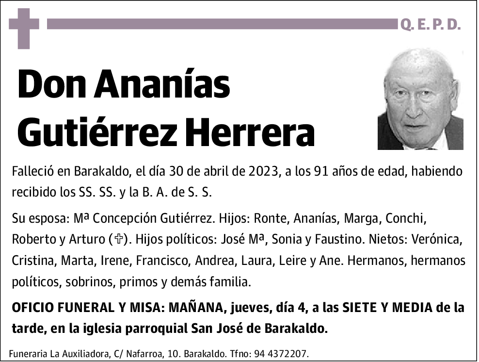 Ananías Gutiérrez Herreras