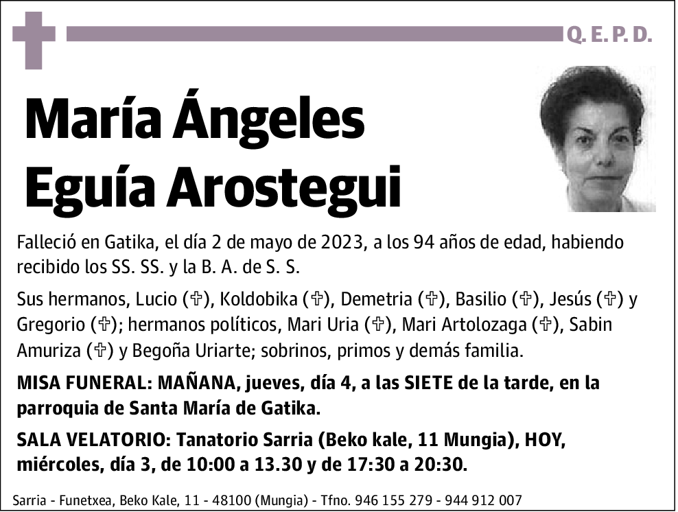 María Ángeles Egia Arostegui