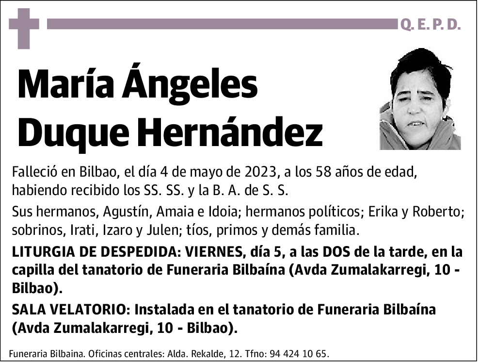 María Ángeles Duque Hernández