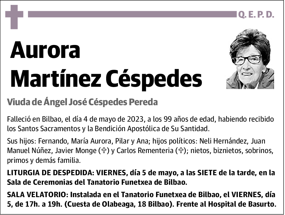 Aurora Martínez Céspedes