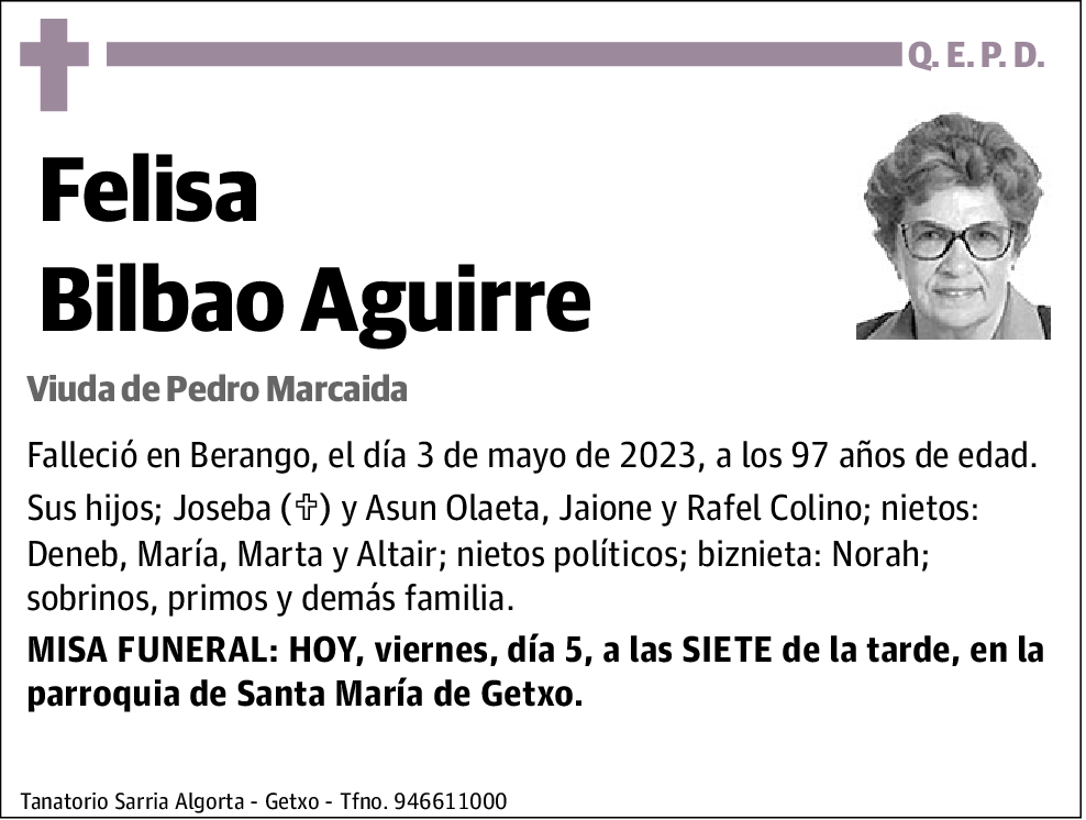 Felisa Bilbao Aguirre