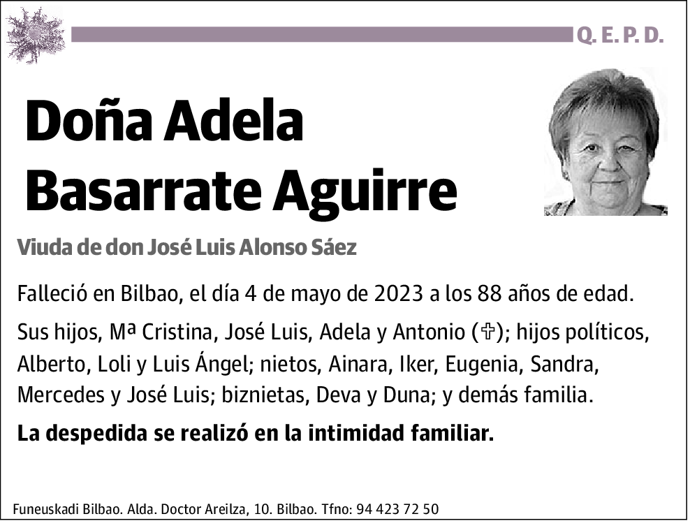 Adela Basarrate Aguirre