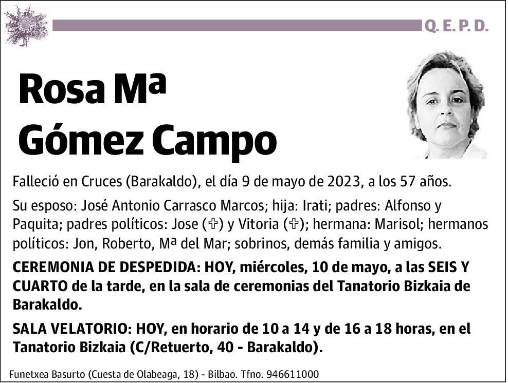 Rosa Mª Gómez Campo