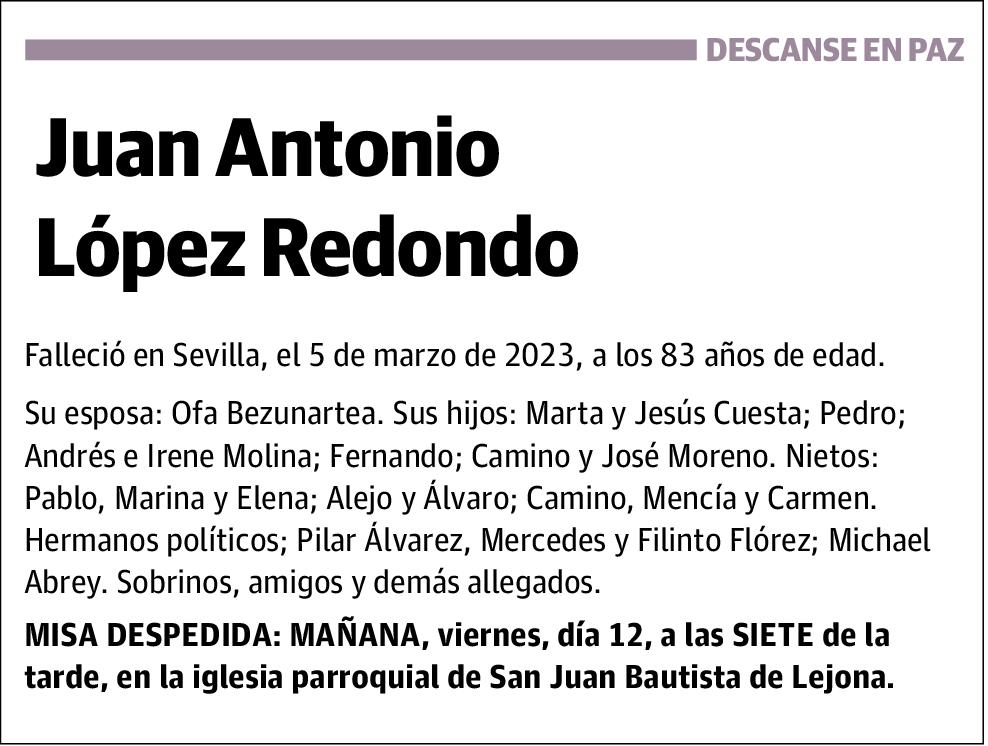 Juan Antonio López Redondo