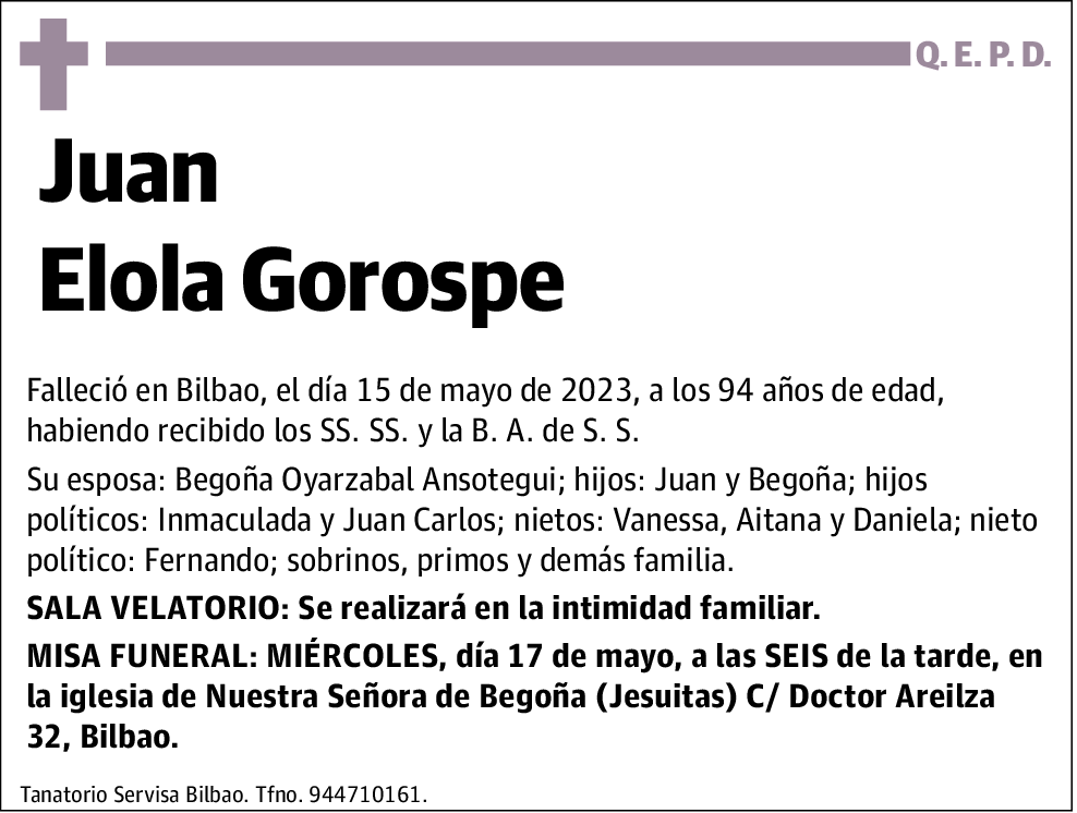 Juan Elola Gorospe