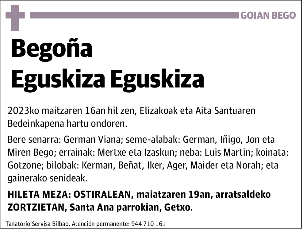 Begoña Eguskiza Eguskiza