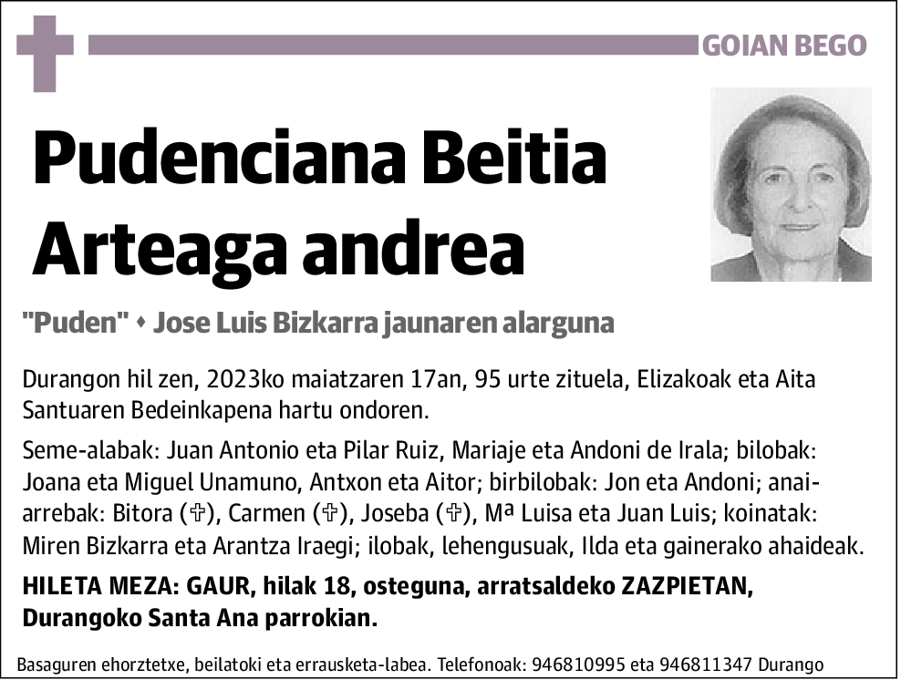 Pudenciana Beitia Arteaga