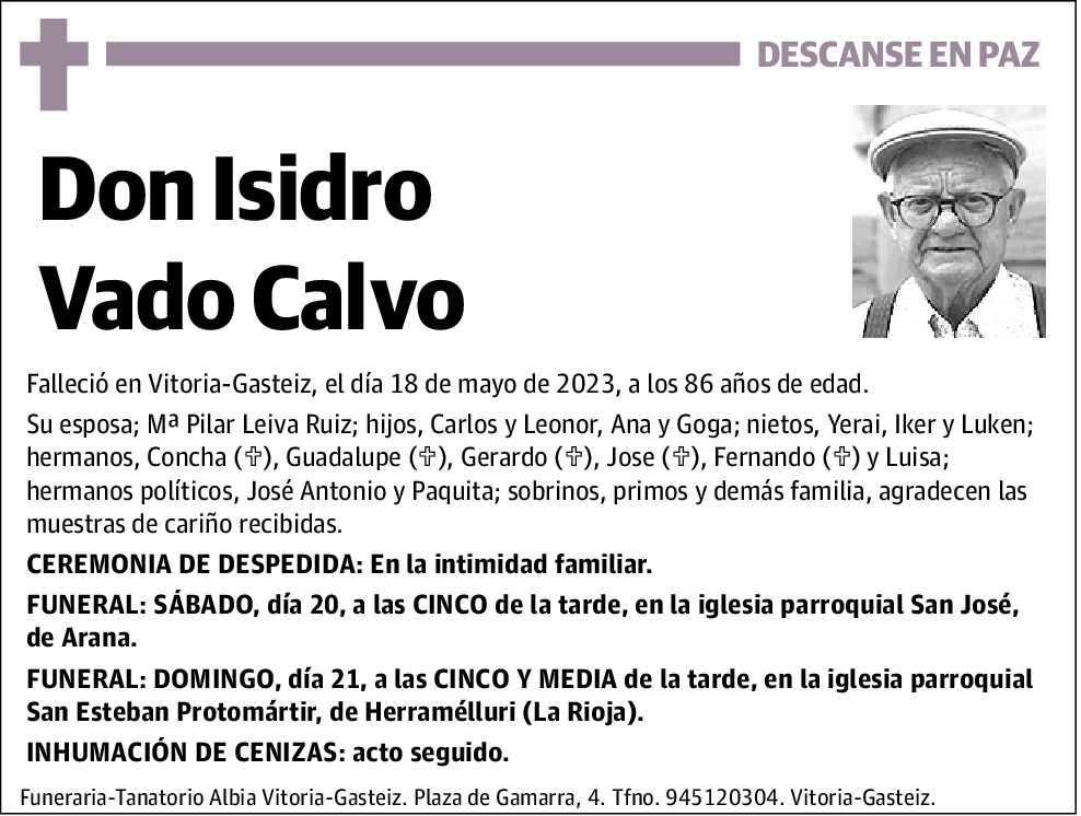 Isidro Vado Calvo