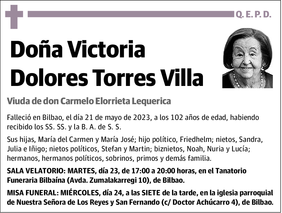 Victoria Dolores Torres Villa