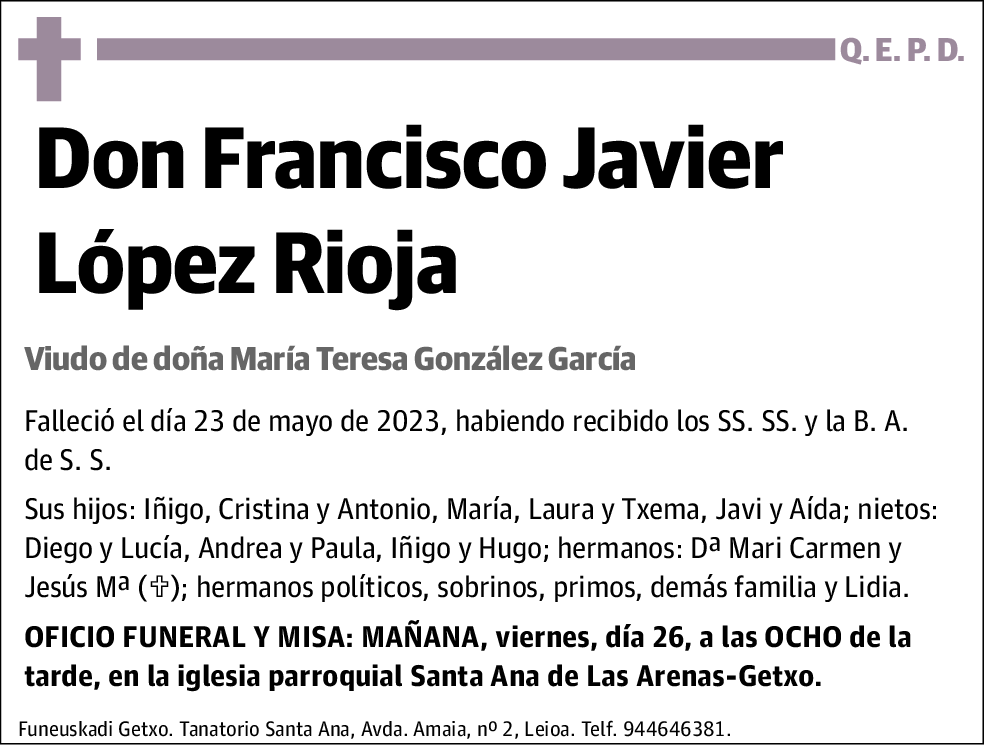 Francisco Javier López Rioja