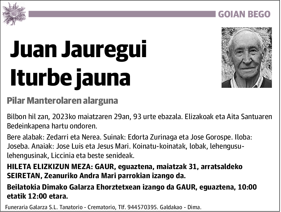 Juan Jauregui Iturbe