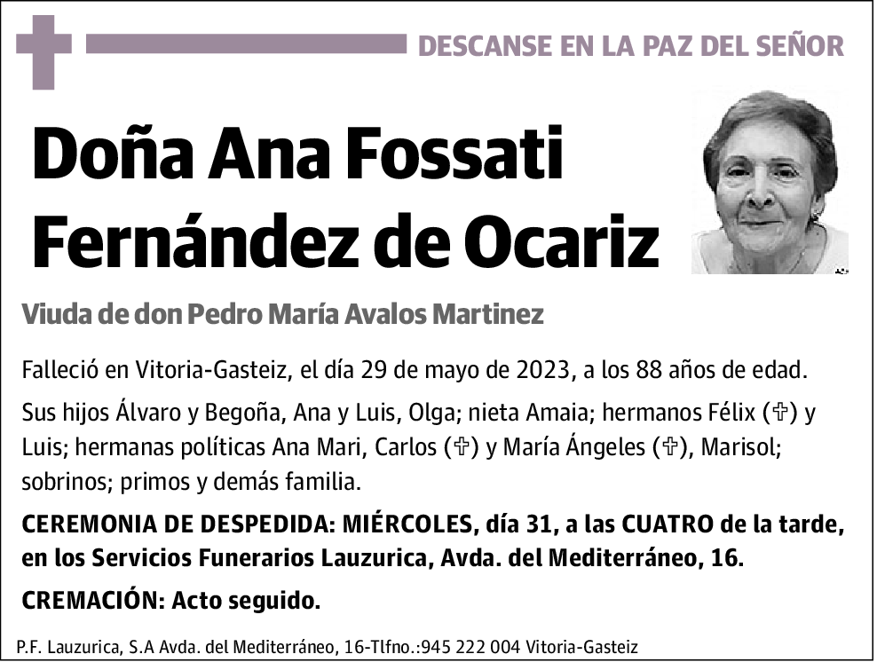 Ana Fossati Fernandez de Ocariz