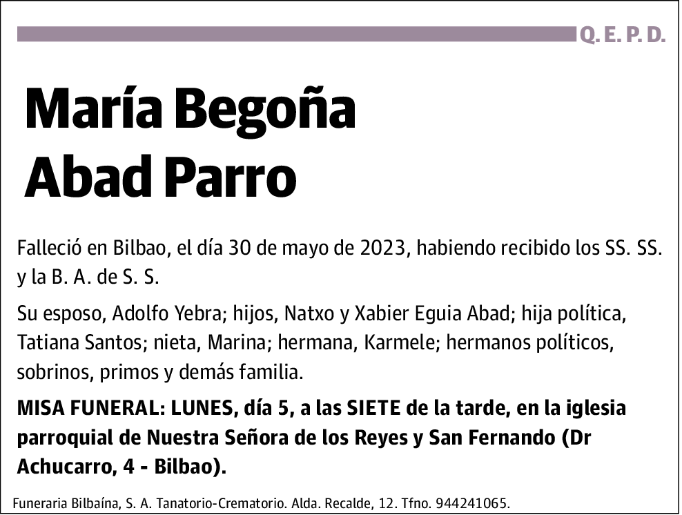 Maria Begoña Abad Parro