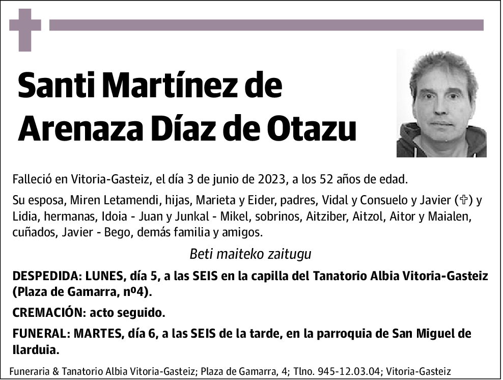 Santi Martínez De Arenaza Díaz De Otazu