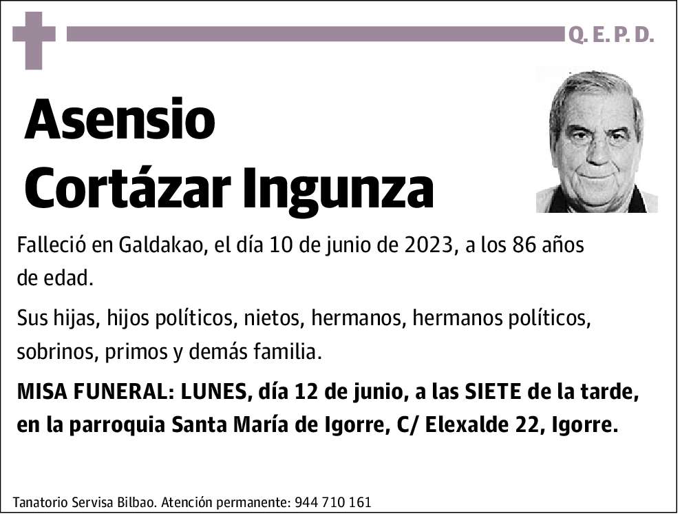 Asensio Cortázar Ingunza