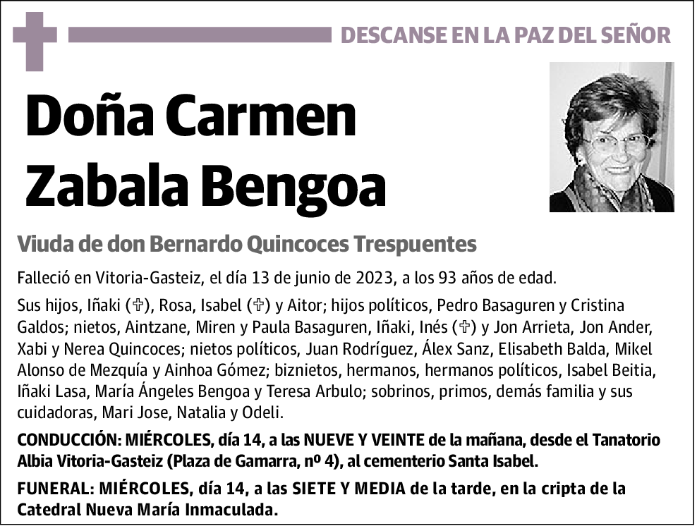 Carmen Zabala Bengoa
