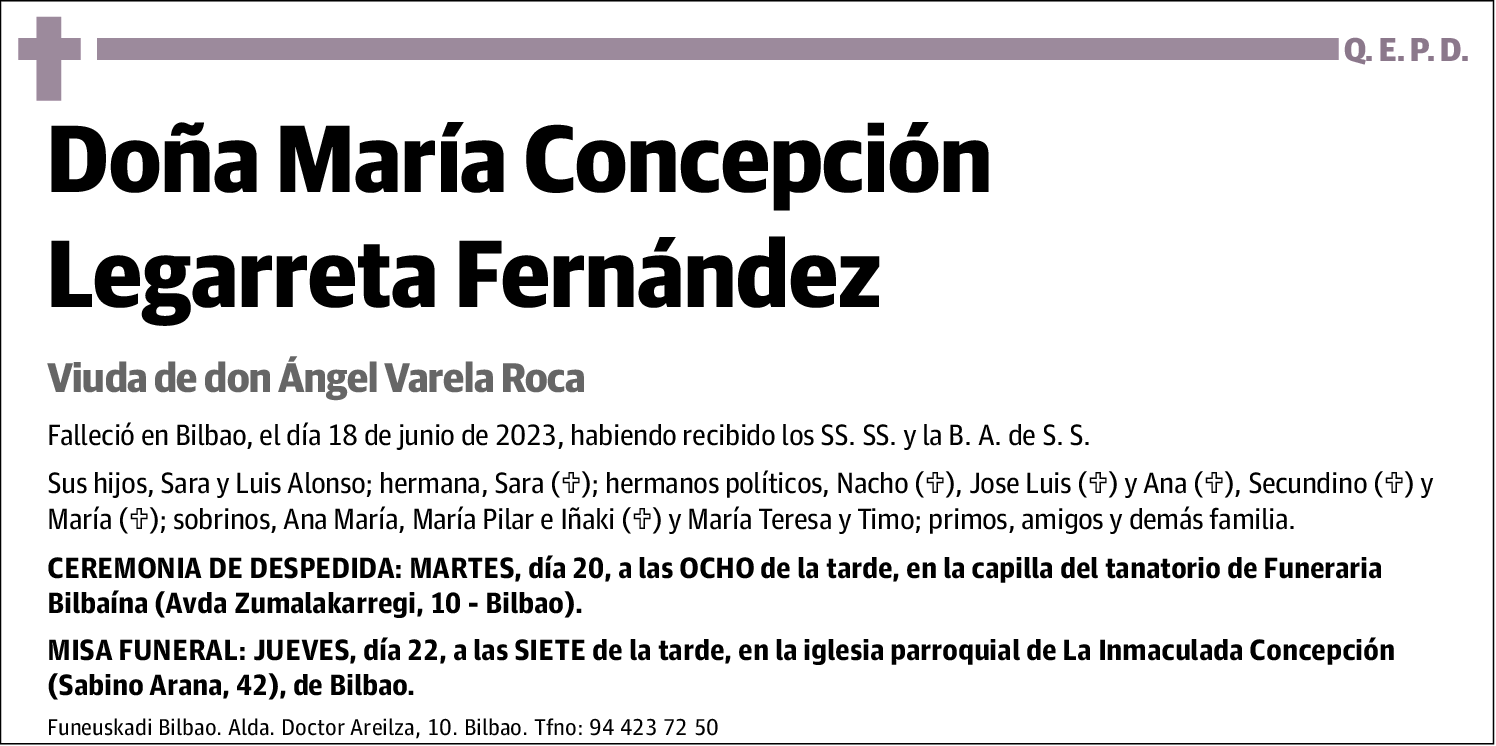 María Concepción Legarreta Fernández