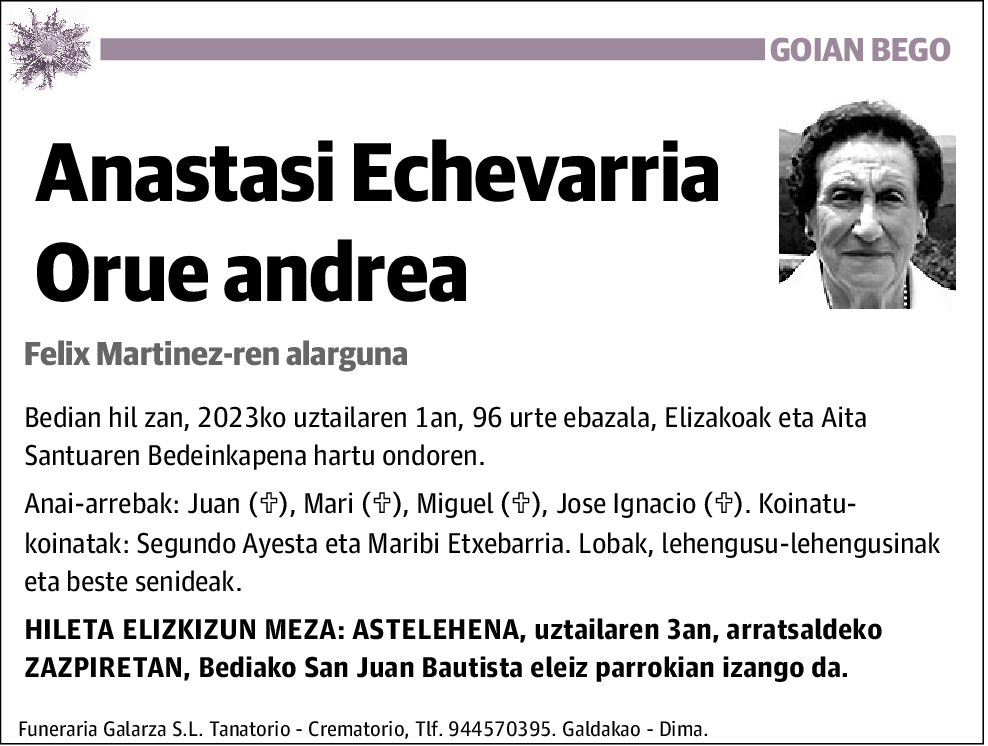 Anastasi Echevarria Orue