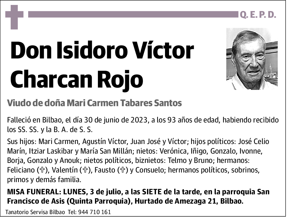 Isidoro Víctor Charcan Rojo