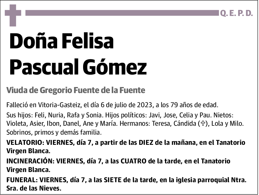 Felisa Pascual Gómez
