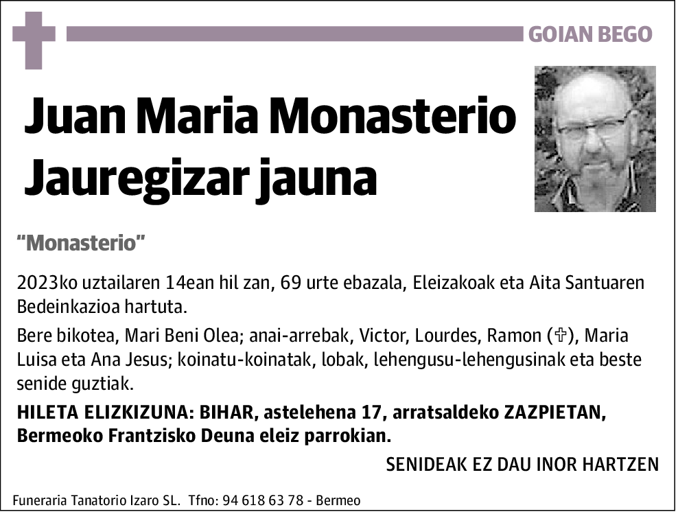 Juan María Monasterio Jaureguizar