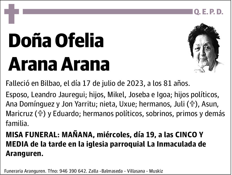 Ofelia Arana Arana