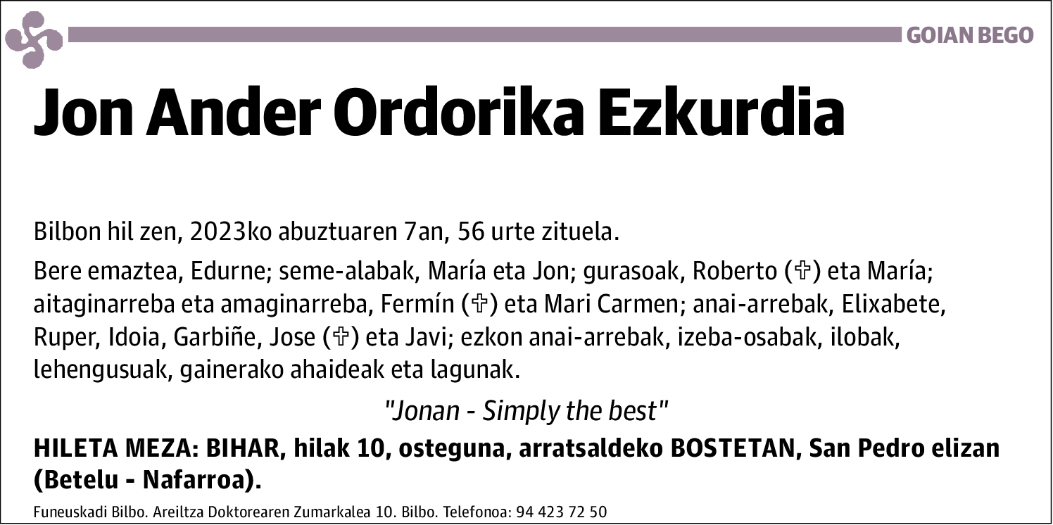 Jon Ander Ordorika Ezkurdia